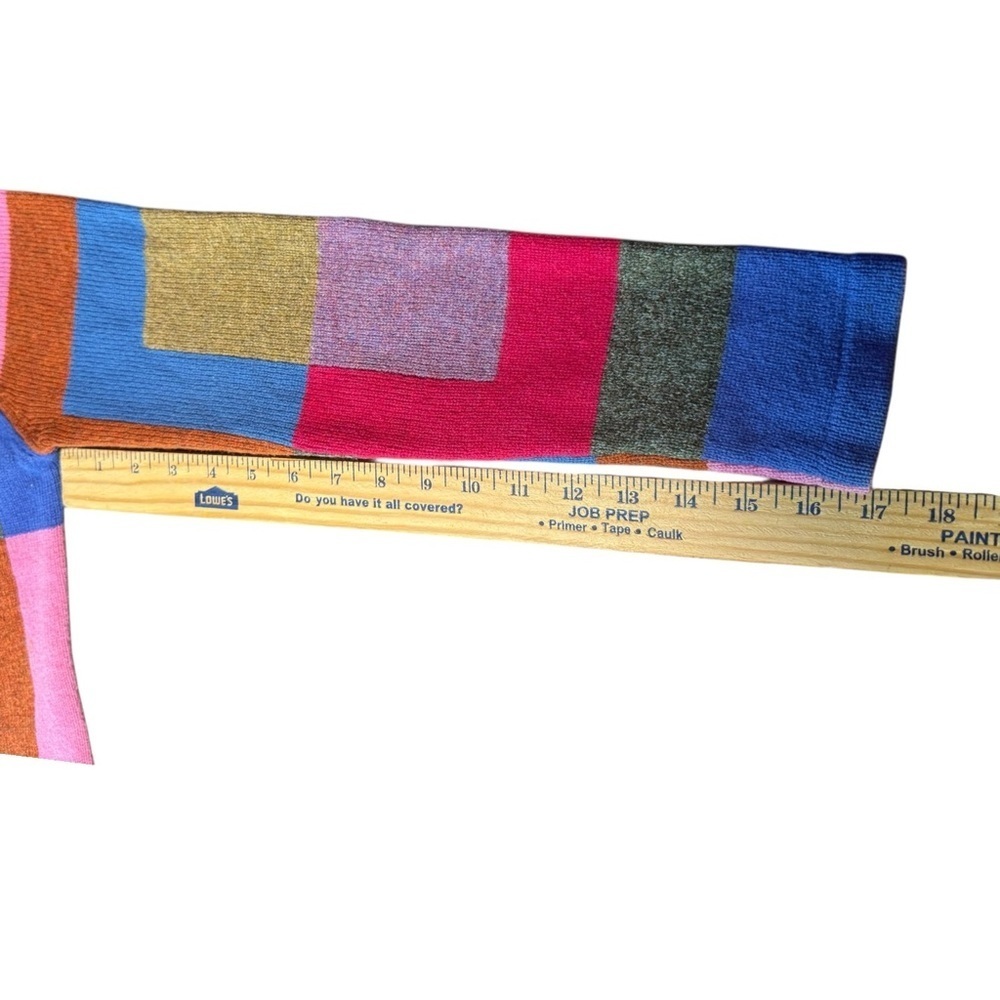 Sorbe Lambswool Colorful Zip Sweater Cardigan. small. - Picture 9 of 9